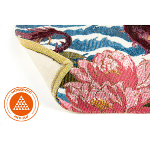 Tappeto Excelsa Fuji in poliestere e cotone 55x110x0,7 cm multicolore