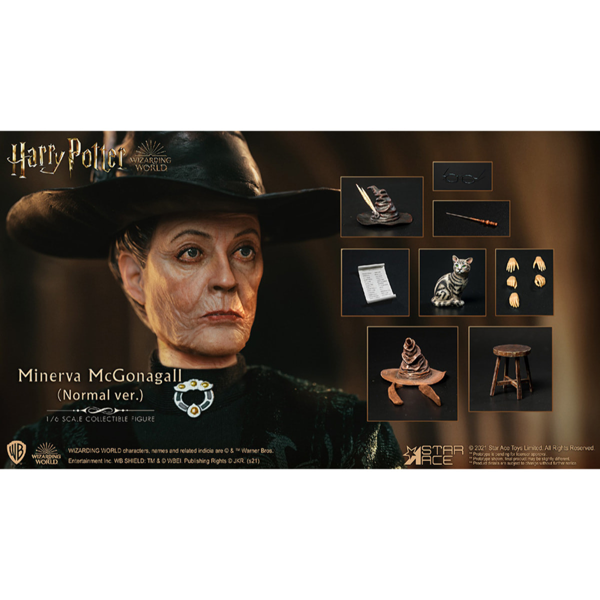 Harry Potter Minerva Mcgonagall 1/6 Action Figura 30 cm Star Ace