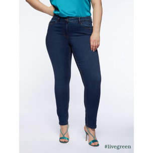 Fiorella Rubino - Vaqueros skinny push up modelo Giada - Azul