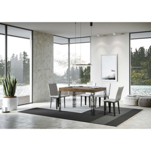 Tavolo allungabile 80x140/224 cm Ghibli noce telaio Antracite