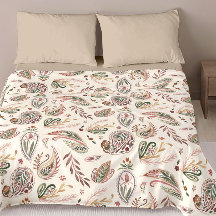 Juego de Sábanas Estampadas - 100% Algodón - Incluye 1 o 2 Fundas de Almohada + 1 Sábana Bajera - Ashley