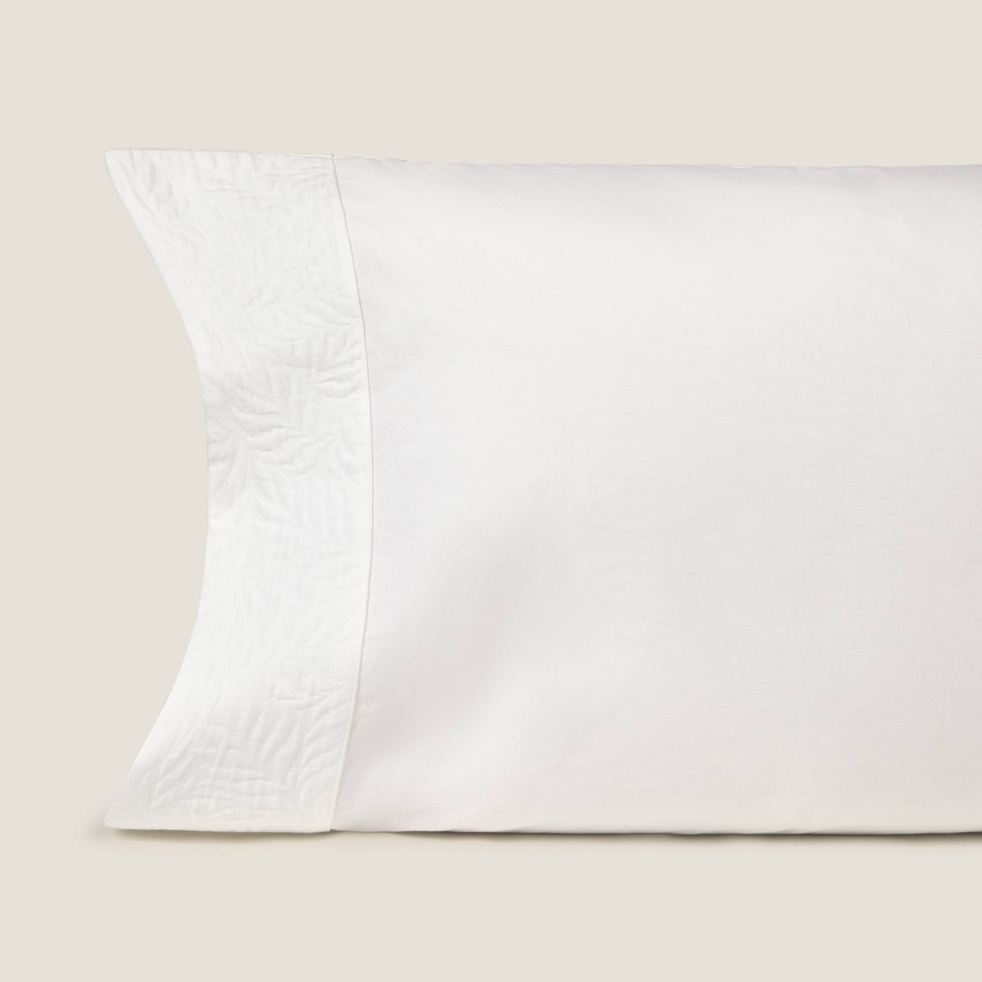 Funda de almohada algodón 180 hilos jacquard Rexi color blanco 100% Algodón