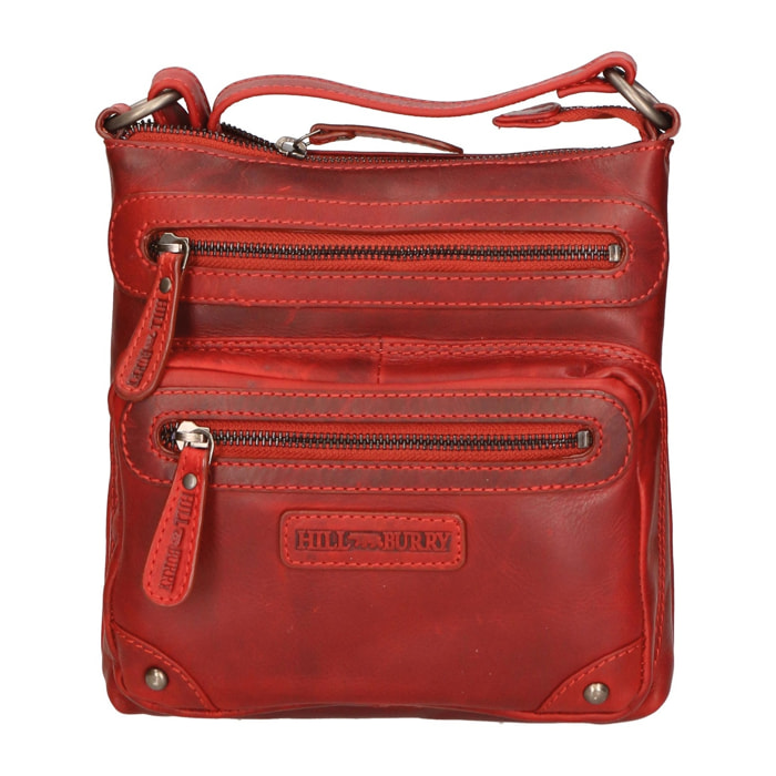 Borsa a tracolla da uomo - Modello False - Vera pelle RFID - 22.0 x 23.0 x 5.0 cm