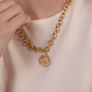 Collar Lorha acabado oro amarillo 18k