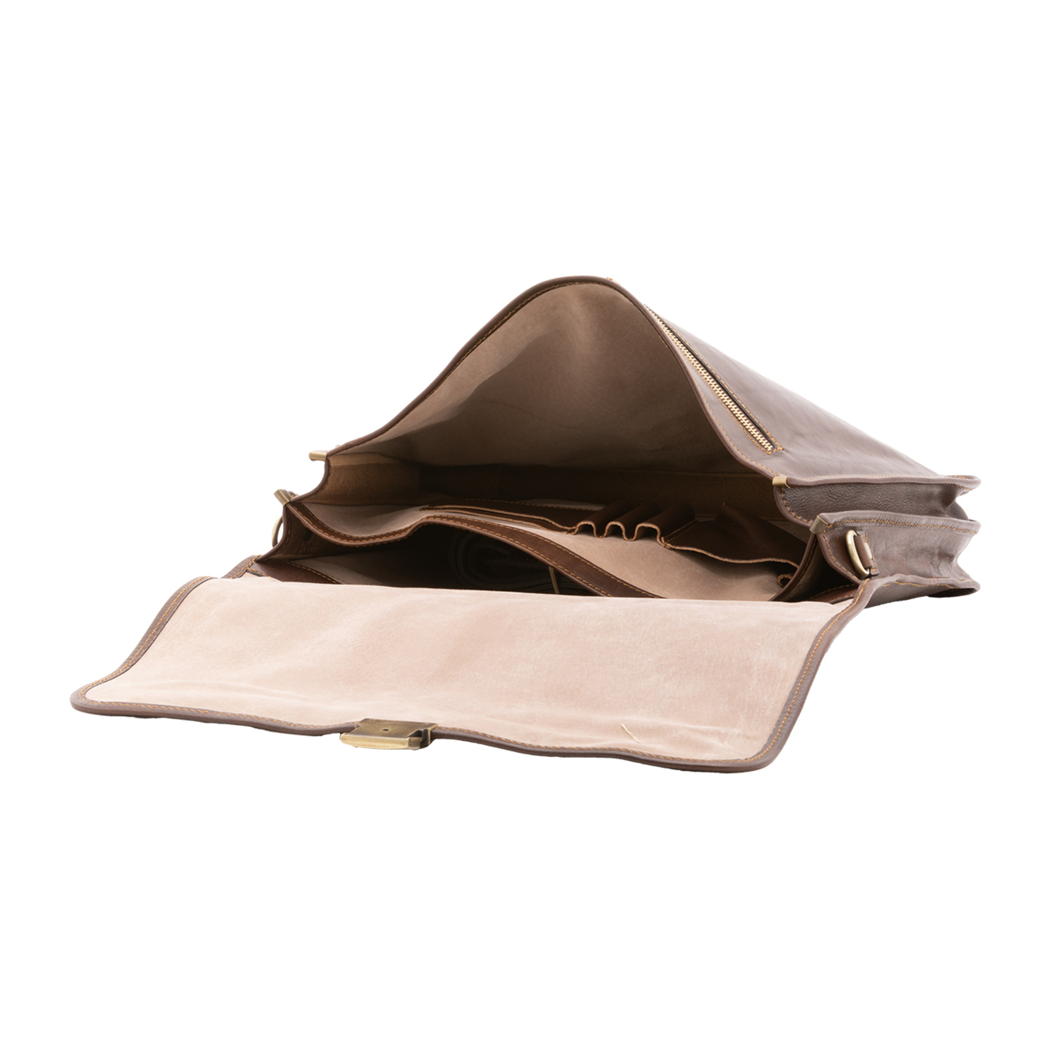 Borsa a mano  unisex In Vera pelle Made in Italy 40x30x6 cm