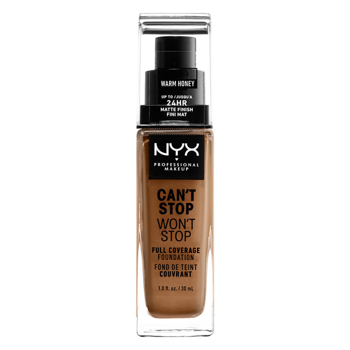 NYX Professional Makeup Fond de teint Liquide Can't Stop Won't Stop Foundation Warm Honey