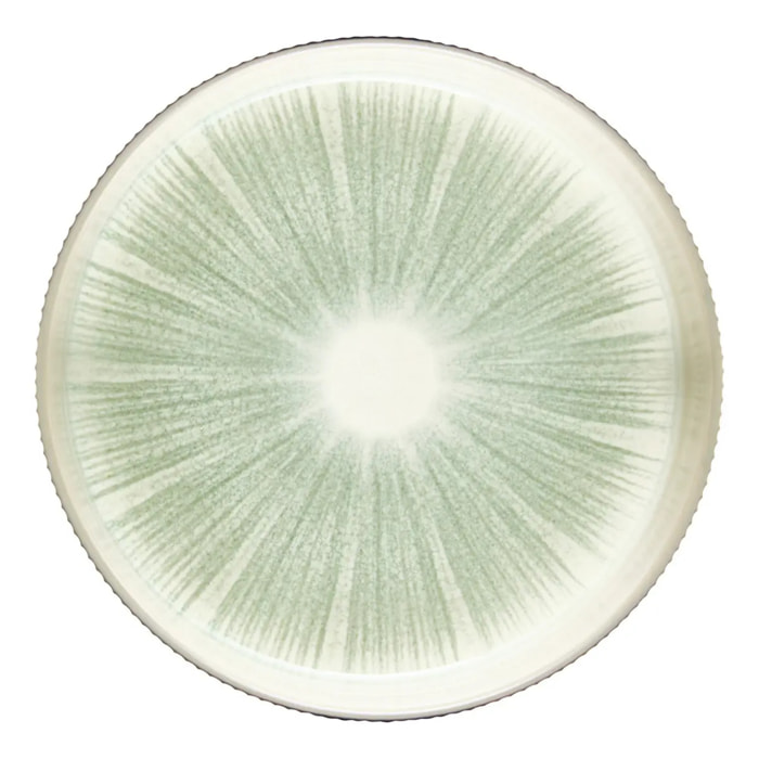 Lot de 4 Assiettes Eva vert