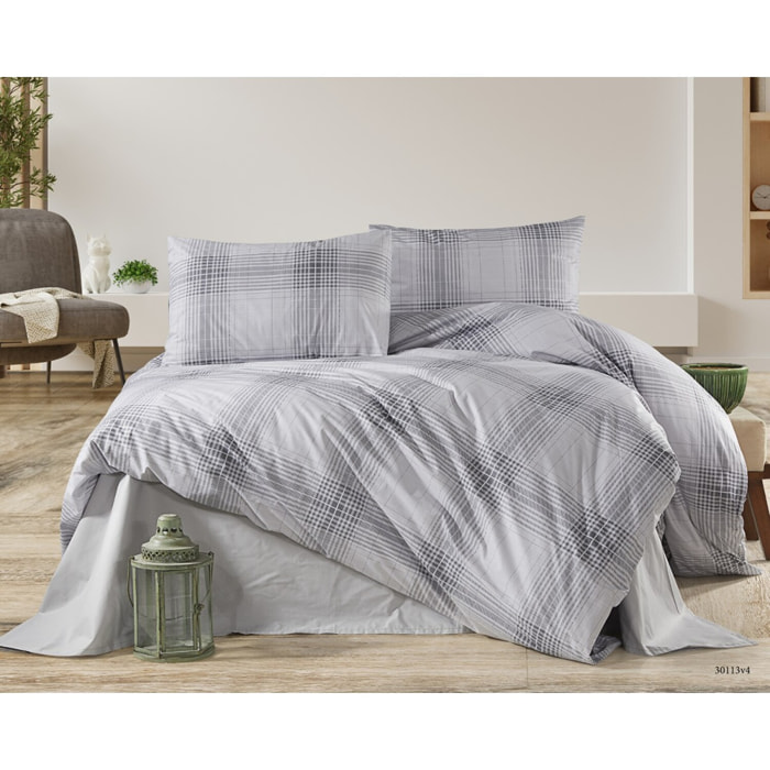 Parure housse de couette et taie(s) oreiller 100% Coton