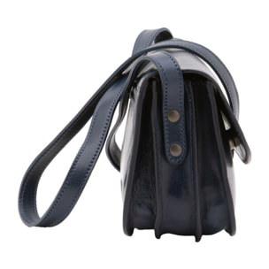 Borsa a tracolla da donna - Modello False - 100% pelle - 22.0 x 16.0 x 9.5 cm
