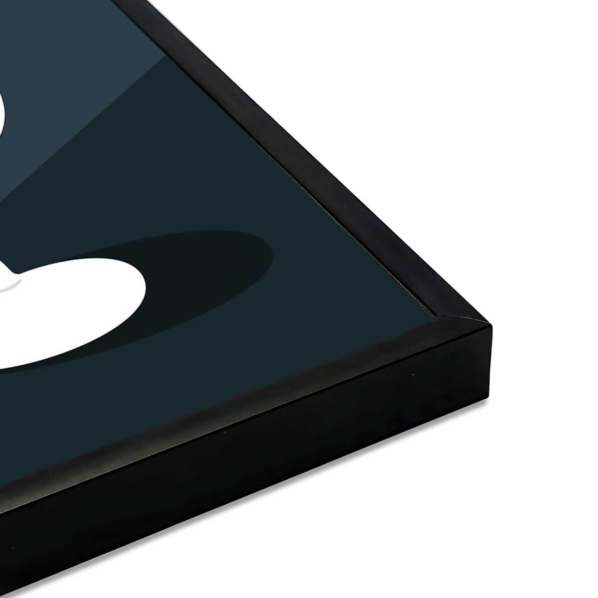 Affiche encadrée cocktail agrumes moderne Affiche + cadre en métal - Noir