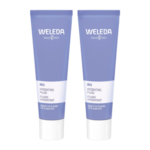 WELEDA - Duo Fluide Hydratant Iris - Peaux normales à mixtes - Régule l'équilibre hydrolipidique - Certifié Natrue**- Tube 30 ml  x 2