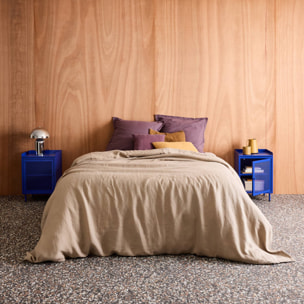 Table de chevet industrielle métal 1 porte (lot de 2) OHIO