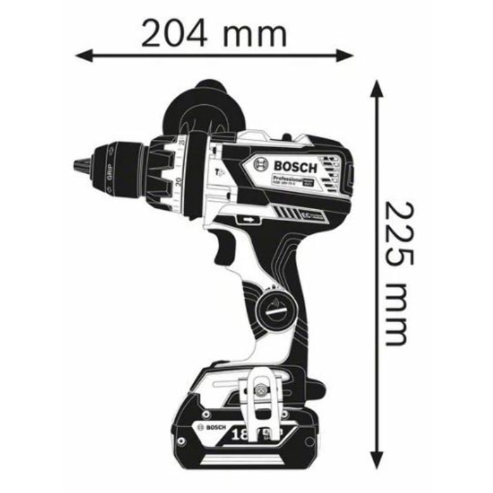 Perceuse visseuse percussion GSB 18V-110 C BOSCH Solo - 06019G030A