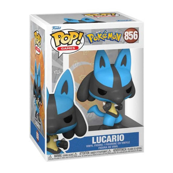 Pokemon Pop! Games Figure in Vinile Lucario (Emea) 9 Cm Funko