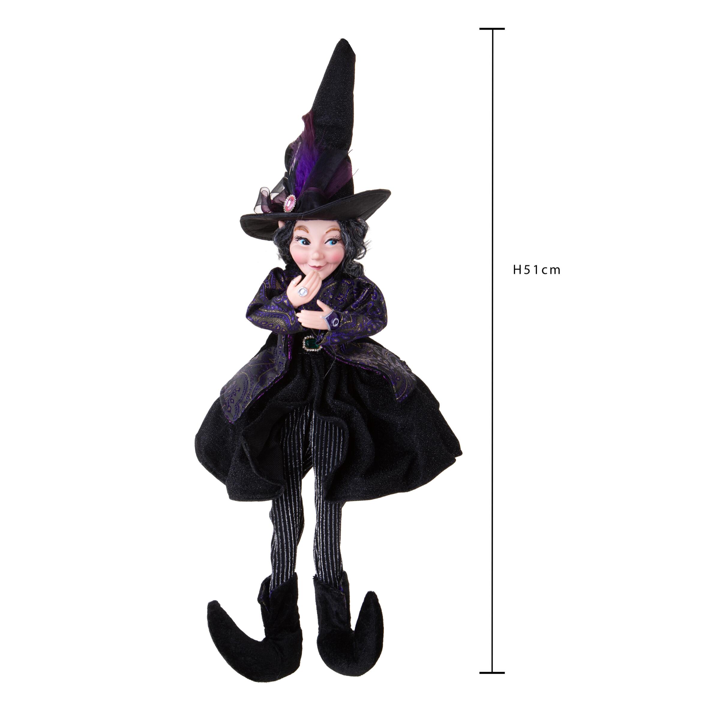 Befana/strega con cappello - Pezzi 1 - VIOLA - Bianchi Dino SpA