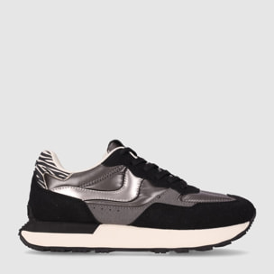 Deportivos de Tejido - Negro - Tacón: 4 cm