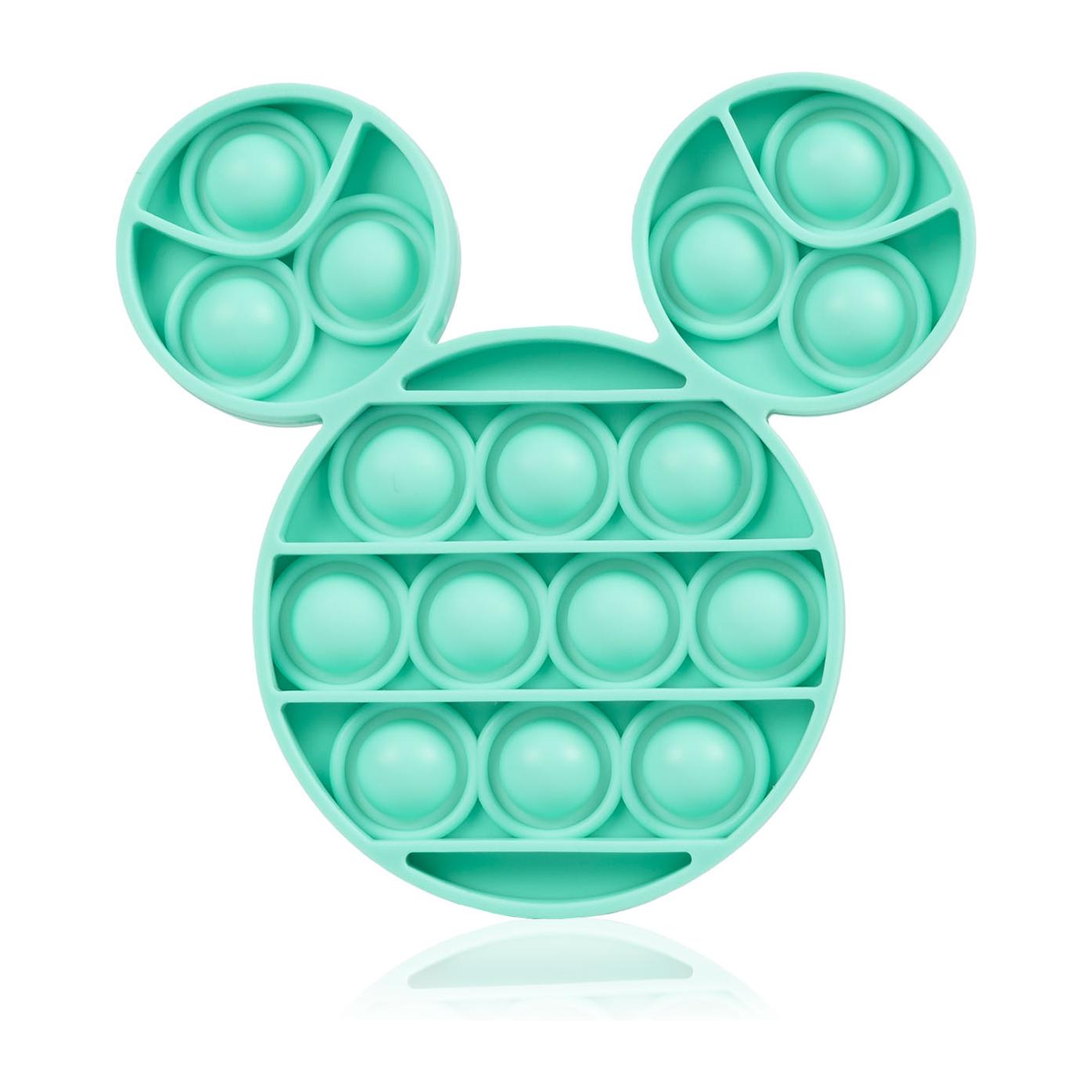 Bubble Pop It giocattolo sensoriale antistress, bolle di silicone da spremere e premere. Design mini mouse.