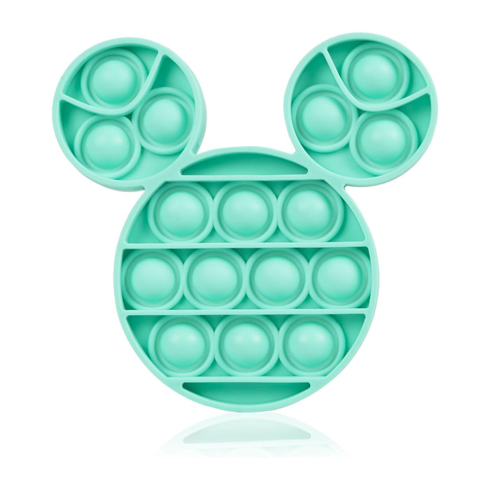 Bubble Pop It giocattolo sensoriale antistress, bolle di silicone da spremere e premere. Design mini mouse.