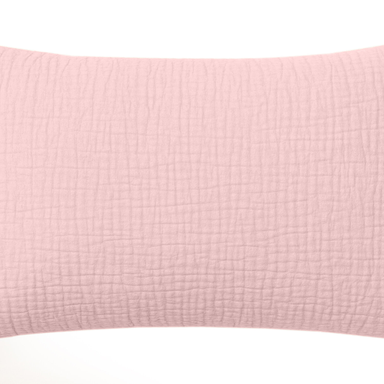 Paire de Taies d'oreiller gaze de coton lavé rose lotus