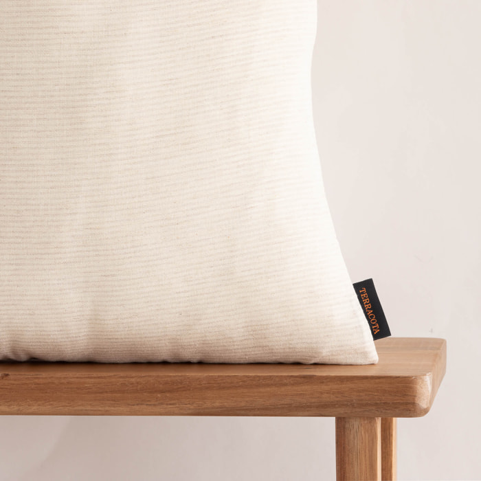 Housse de coussin jacquard 65x65 cm Jávea pequeña Lin