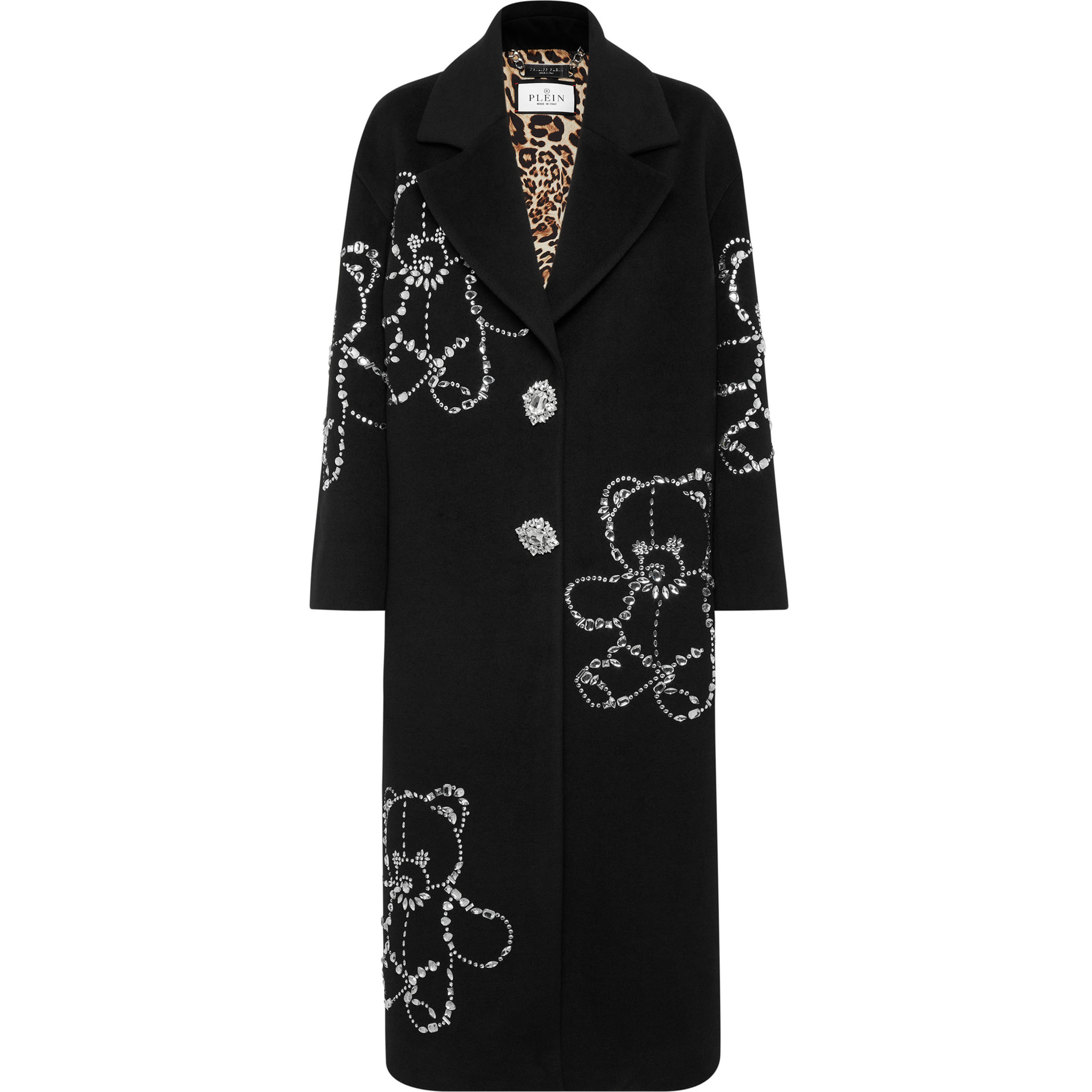 PHILIPP PLEIN ABRIGO LARGO TEDDY