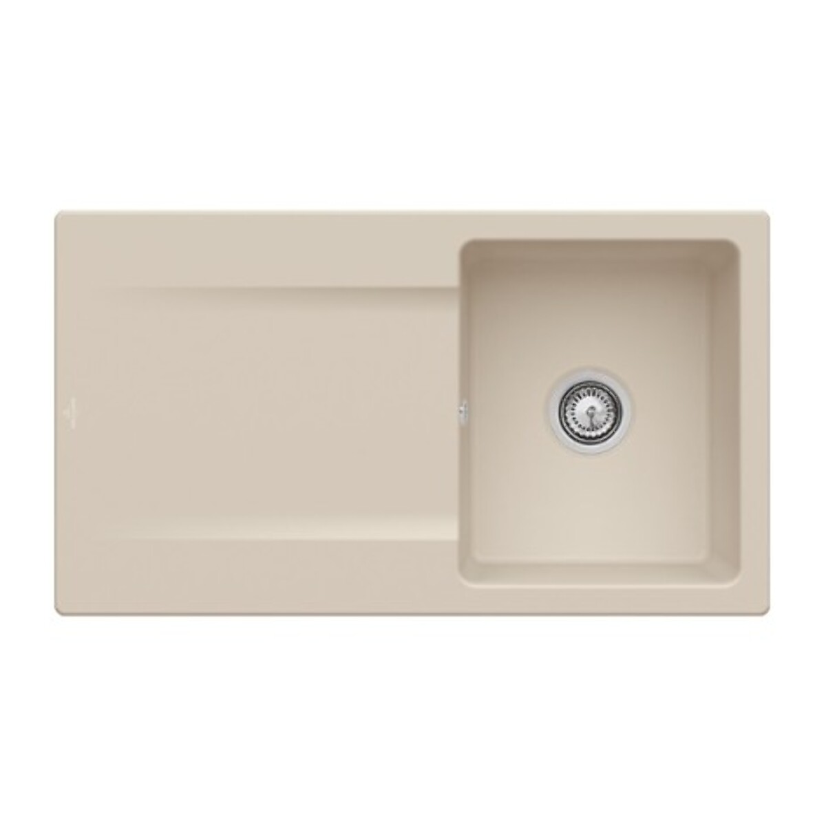 Evier 1 bac Siluet 50 Almond CeramicPlus