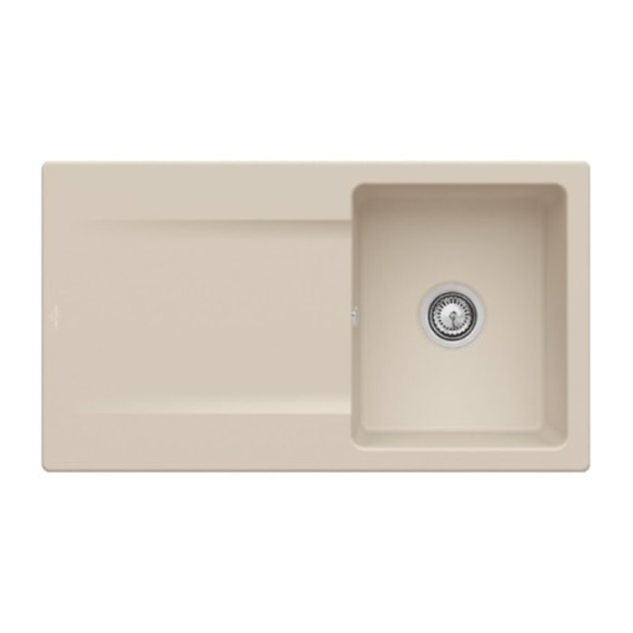 Evier 1 bac Siluet 50 Almond CeramicPlus