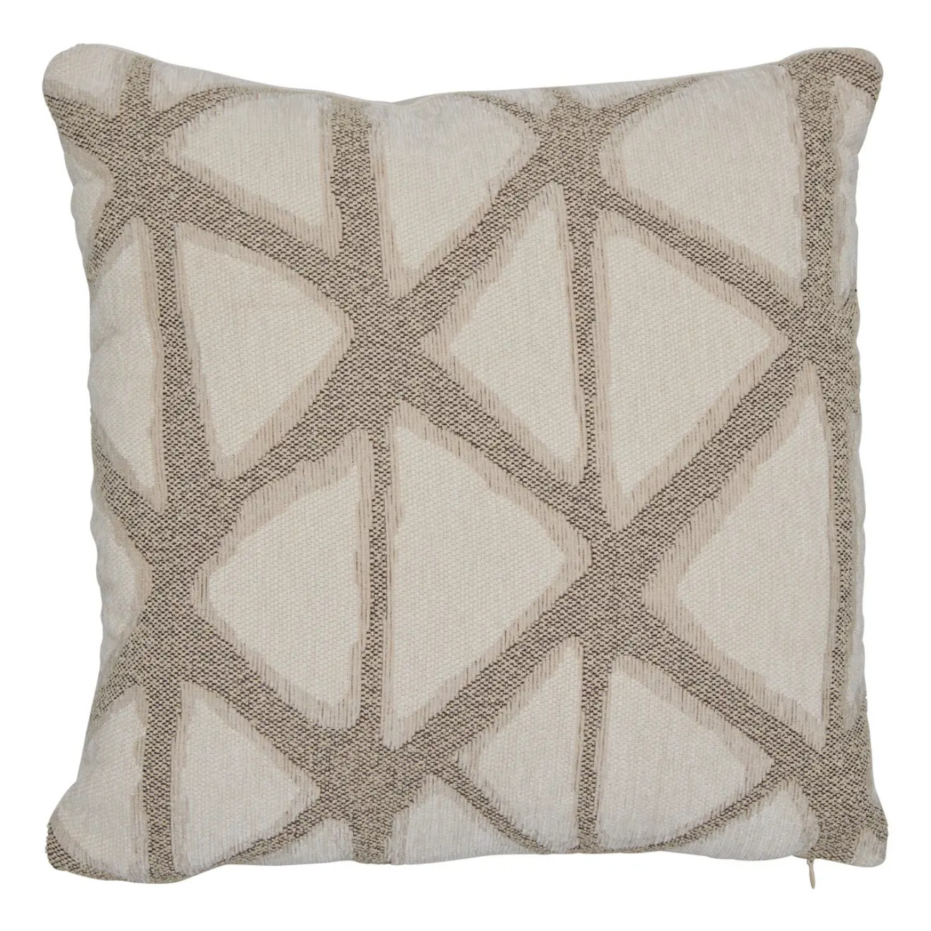 Coussin Dune 40x40cm jacquard beige