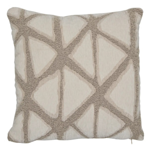 Coussin Dune 40x40cm jacquard beige