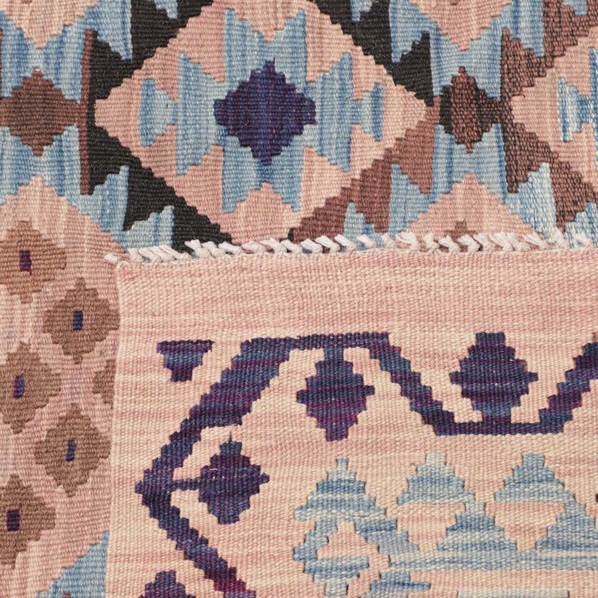 Tapis kilim au motif ethnique, tissé plat, laine, ZOJUBEF