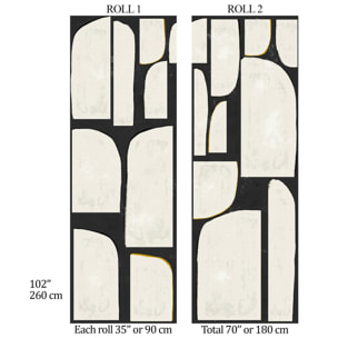 Carta da Parati Bianca e Nera