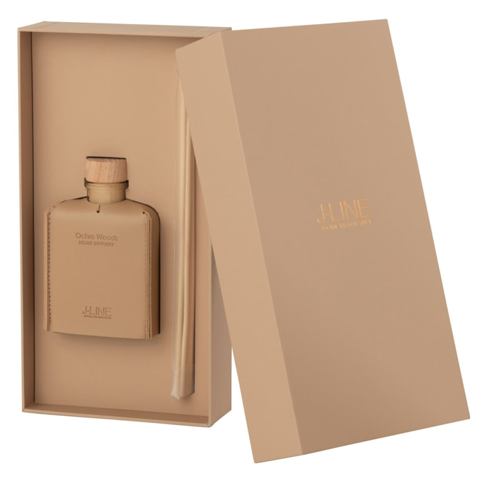 J-Line Bâtonnets parfumés - cuir - marron - 100ml