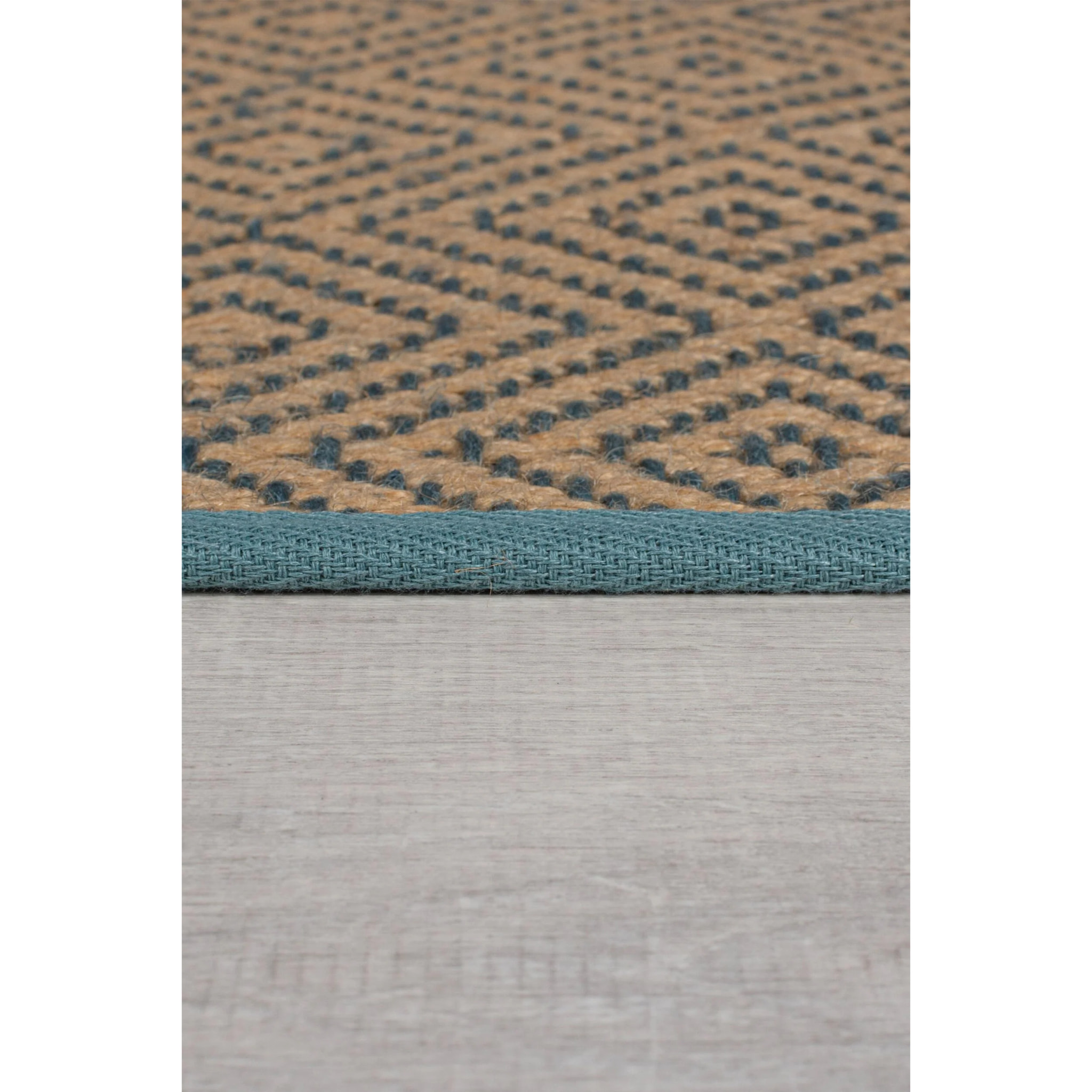 Tapis geometric en jute DIAMOND