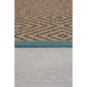 Tapis geometric en jute DIAMOND