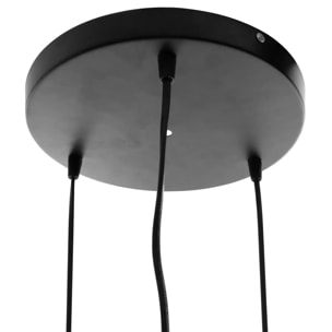 Suspension filaire "Kaore" métal noir D25cm
