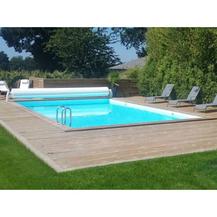 Piscina rettangolare in legno "Oceano" - 9,20 x 5,20 x 1,44 m