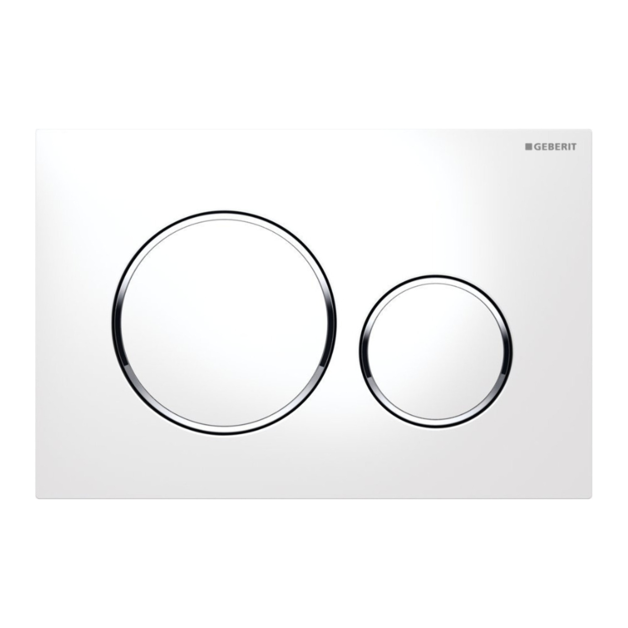 Pack WC Bati-support Geberit + WC Swiss Aqua Technologies sans bride + Plaque blanche (SLIM-Brevis-C)