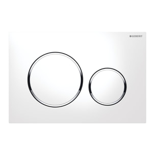 Pack WC Bati-support Geberit + WC Swiss Aqua Technologies sans bride + Plaque blanche (SLIM-Brevis-C)