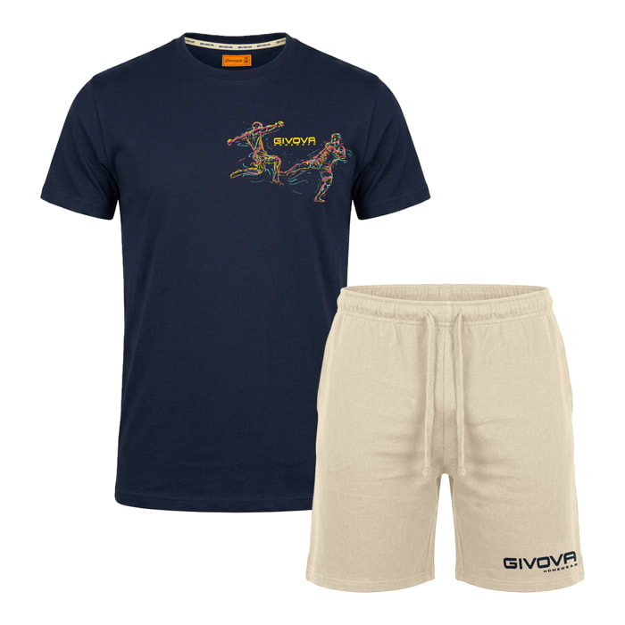 Completo Homewear Uomo Corto GIVOVA Cotone