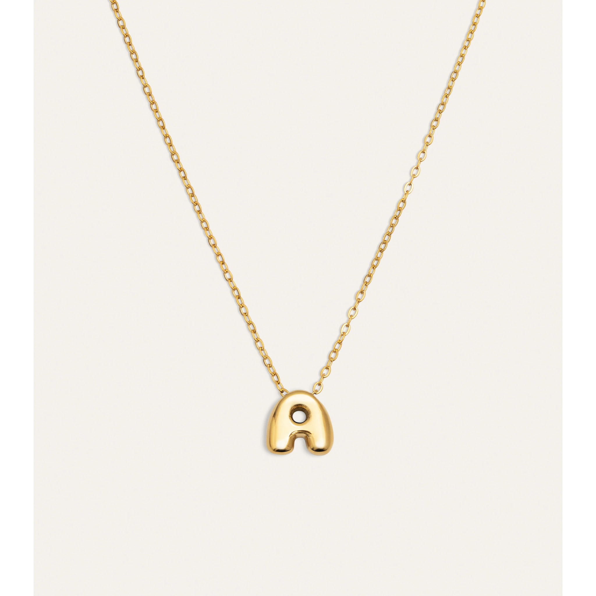 Collana Hailey Letter Acciao Placcato Oro