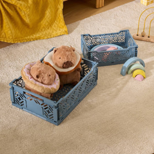 Cagette pliable Arry 30x20cm bleu