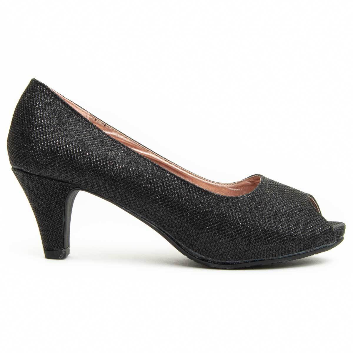 Zapato de tacón - Negro - Altura: 6 cm