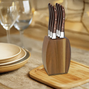 Royal Bois - Blocco di 6 coltelli da bistecca