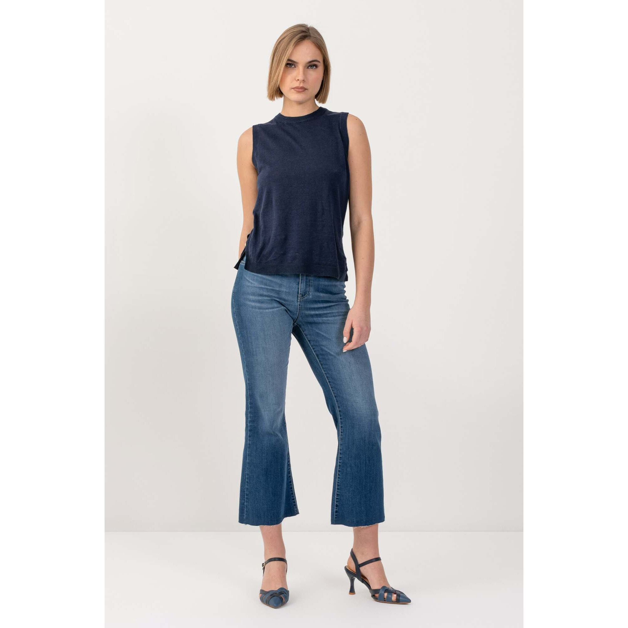 Kocca - Maglia stile minimal con spacchetti Donna