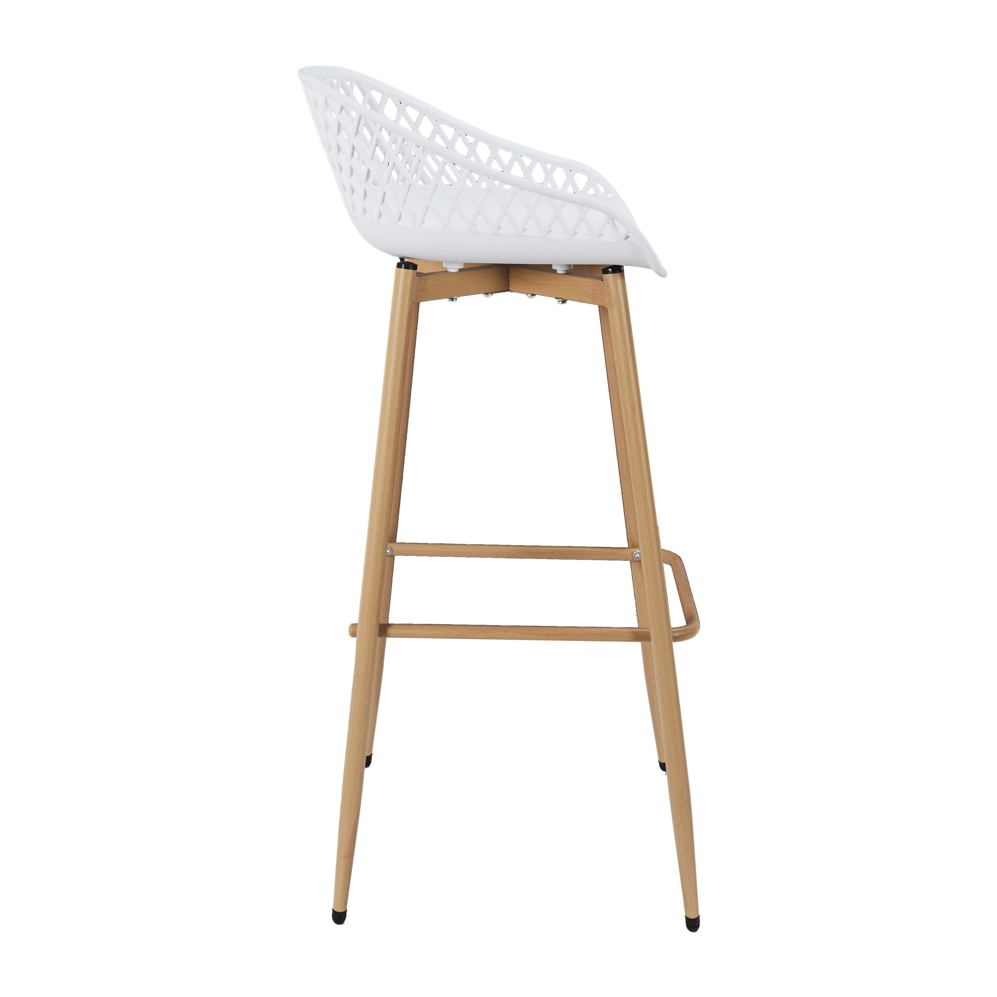 Tabouret De Bar Malaga Blanc - Lot De 2