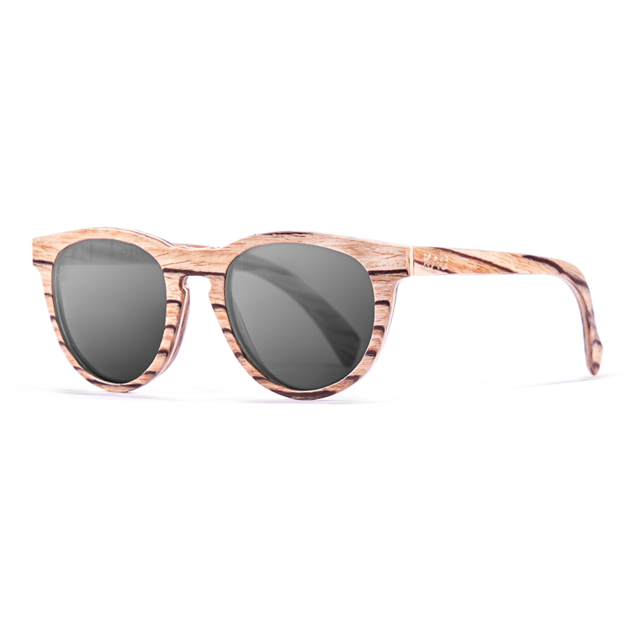 Gafas de sol KAU BERLIN - De madera de zebrano / Ahumada