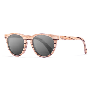 Gafas de sol KAU BERLIN - De madera de zebrano / Ahumada