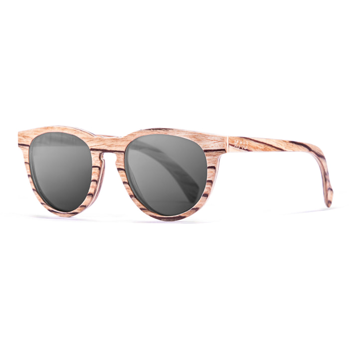 Gafas de sol KAU BERLIN - De madera de zebrano / Ahumada