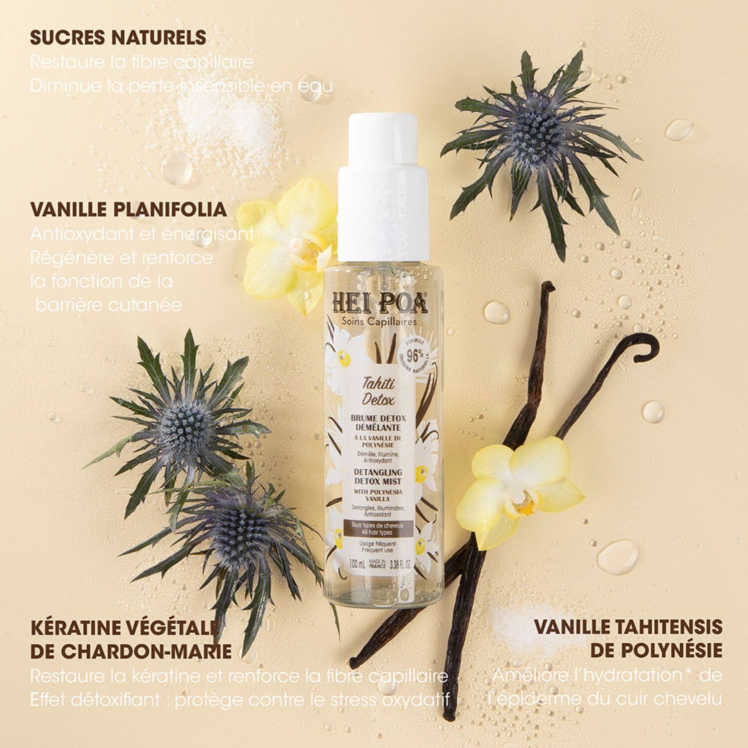 Tahiti Detox - Brume Détox Démêlante 100 ml