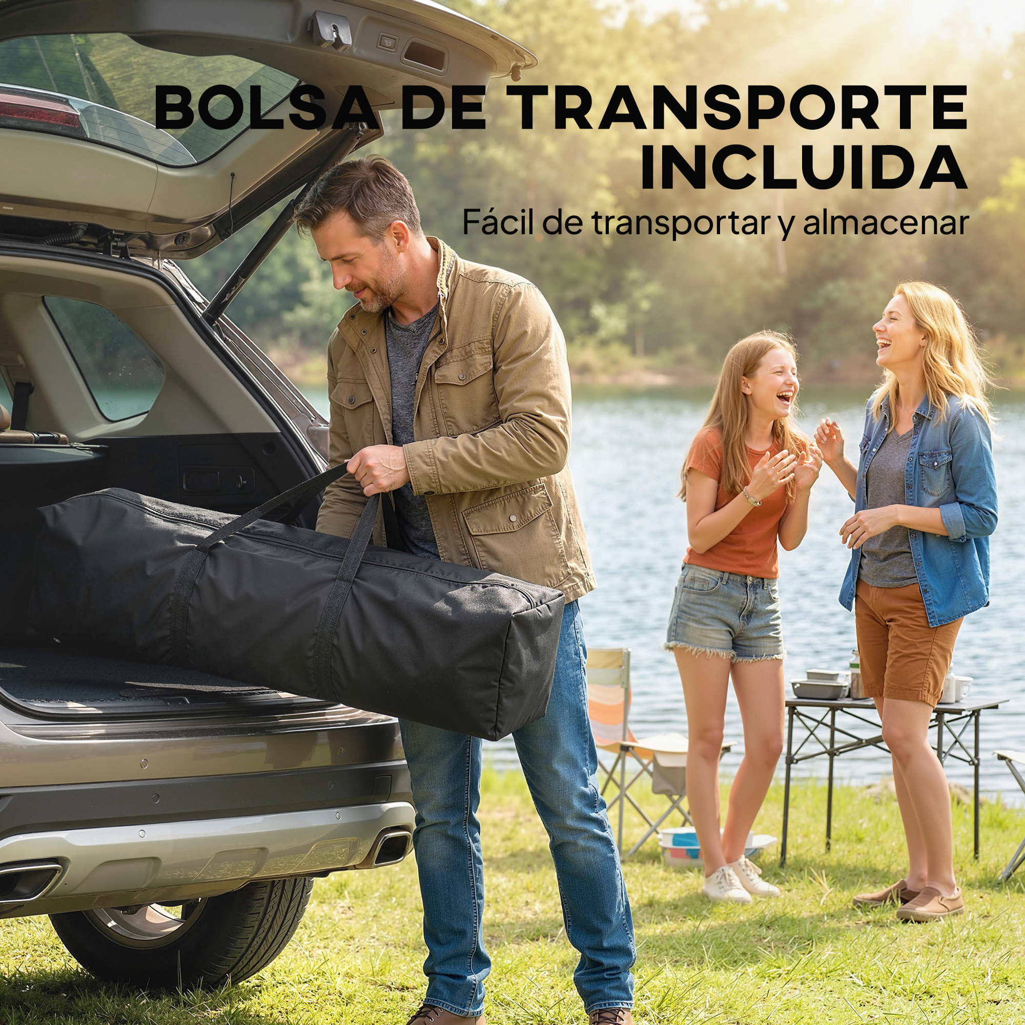 Carpa Plegable 3,5x3,5 m, Pop-up, Cenador Pabellón de Jardín con Doble Techo, Cierre Central, UPF50+, Altura Ajustable de 3 Niveles y Bolsa de Transporte, Gazebo para Fiestas, Exterior, Gris